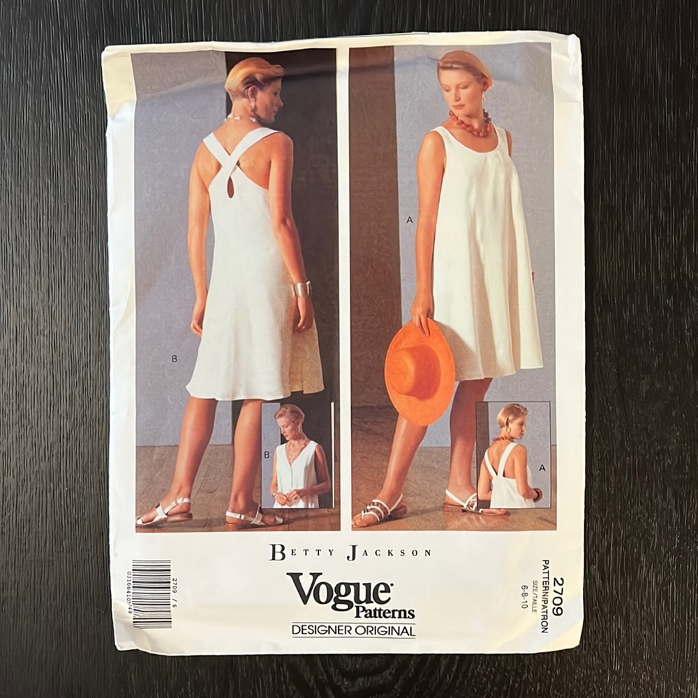 Vintage Dress Sewing Pattern: Betty Jackson, Vogue Patterns